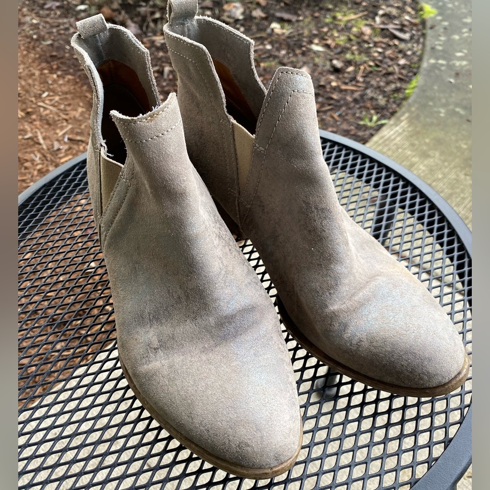 Miz Mooz Women's Gray Ankle Booties